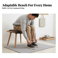 Upholstered Vanity Stool Nordic Design Footrest Multi-Purpose for Bedroom, Women