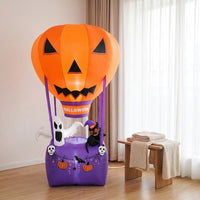 Inflatable Hot-Air Balloon Self-Inflating Inflatable Balloon with Built-in Fan Decorations Easy Set-up for Lawn, Porch