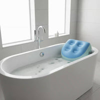 Inflatable Bath Seat with Suction Cups Massage Surface Spa Booster Seat Waterproof Booster Pad for Elderly