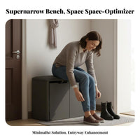 Light Luxury Design Upholstered Shoe Changing Stool hardwood Wood Frame Upholstered Shoe storage rackSaving Entryway Seat Comfortable padded surface for residents, Apartment Dwellers, Families, Hallway, Mudroom, Living Room, Bedroom