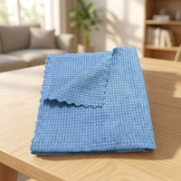 Mesh Cleaning Cloth Microfibre Cloth, 40x40cm Cleaning Cloth for Car Drying Towel, High Absorbency Low-Lint Reusable Glass Polishing Tool
