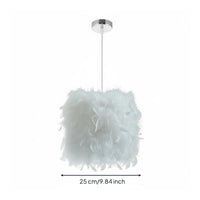 Feather Pendant Light Elegant Feather Chandelier for Living Room