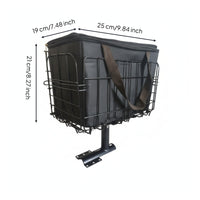 Cycle Basket with Mounting Base Heavy Duty for Commuting, Commuters