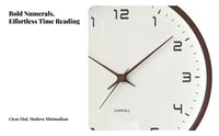 Nordic Hanging Clock Non-Ticking Minimalist Silent Clock Modern Analog Timepiece for Living Room, Bedroom, Kitchen