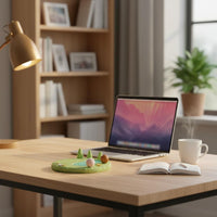Desktop Micro Landscape Handmade Miniature Pond Miniature Scene for Office