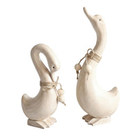 Wooden Duck Couple Handmade Wooden Duck Figurine Handcrafted for Decorators, Collectors, Tabletop, Mantel, Entryway