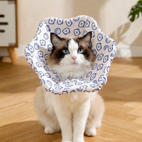 Pet Cone with Cartoon Pattern, Adjustable Drawstring Dog Cone and Cat Cone, Grooming Pet Cone to Stop Licking Fast