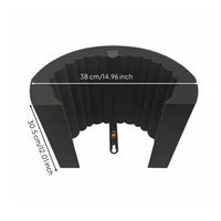 Noise Reduction Audio Capture Device Isolation Screen Reduces Reverberation & Reflections Mic Isolation Screen Lightweight Portable Vocal Booth Foldable Design for Vocalists