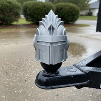 Headgear Hitch Cover Weather-Resistant Medieval Helmet Trailer Cap Quick Release Pin Tow Hitch Cover
