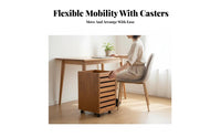 Multi-Drawer Rolling Cabinet Nordic and elegance 7-Drawer Rolling wheeled storage single-unit for Homeowners