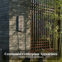 Wards away Evil negative entities Shiganprotective tablet guardian Screen Feng Shui solution protecting talisman Hand-Carved Characters Stone Tablet affix Mountable for Chinese Culture devotees, property owners, Business Owners, Courtyard, House Entrance,