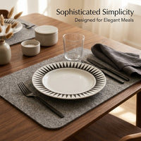 Bone China Dinner Plate, Modern Minimalist Style