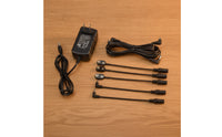 Guitar Effect Pedal Power Adapter Supply Cable Multi-Output Instrument Power Adapter Supply with Right-Angle Plugs Low-Noise