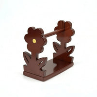 Yarn Holder with Dowel Desktop Wooden Yarn Holder Rectangular for Crocheting