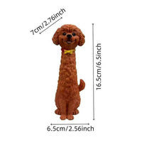 Dog-Shaped Vase Slim Figurine Playful for Desk