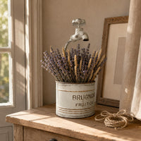 Faucet-Top Planter Weathered Vintage Iron Planter Indoor Outdoor Use