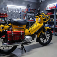 CC110 Luggage Rack Spring Clip Motorcycle Cub Rear Rack Includes Mounting Hardware Motorcycle Cargo Carrier