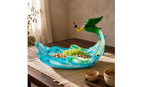 Peacock Fruit Tray Gift Idea Peacock Serving Tray Food Decorative Appetizer Plate for Seafood Display