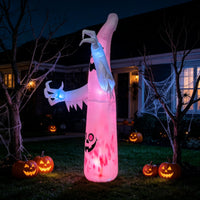 Spooky Halloween Inflatable Ghost Scary Halloween Ghost Inflatable Easy Setup Weather-Resistant for Porch