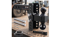 Adjustable Trailer Hitch 2-Inch Trailer Hitch with Locking Pins Carbon Steel for Transporting