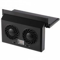 Energy Saving Solar-Powered Vehicle Window Fan Odor Removal Twin Car Exhaust Fan Deodorization Window Mount Air Circulator