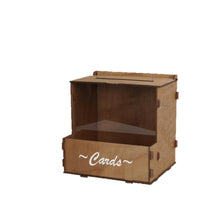 Flower Slot Card Box Easy to Keep Wedding Card Box Wood Material