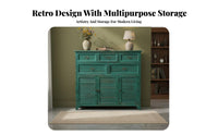 3-Drawer Rustic End Table Vintage Design Bedroom Furniture Multifunctional Space-Saving for Apartment Dwellers, Hallway