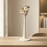 Textured Sculptural Candle Holder Wabi-Sabi Tabletop Candle Holder Modern Candlestick Stand Elegant for Art Collectors, Shelf
