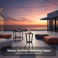 4 Pieces 4-Piece Wicker Seating Collection Woven Design Patio Set Sturdy Frame Low Maintenance for Adults, Balcony, Terrace