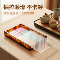 定制亚克力牌九收纳盒 多米诺骨牌收纳陈列盒 商用牌九防尘展示盒
