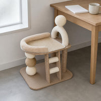 Cat Scratching Surface Bed Toy Balls Cat Climbing Frame Multi Tier Furnishings for Small Apartment