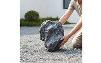 Fiberglass Landscape Rock Weather Resistant Realistic Landscape Rock Resin Garden Boulder Low Maintenance Artificial Stone