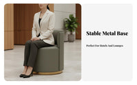 Light Luxury Design Upholstered Barrel Chair Modern Design Barrel Armchair Comfortable Cushioning Seating Furniture Cozy Backrest for Business Owners, Interior Designers, Reception Area, Hotel, Bedroom, Living Room