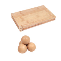 Traditional Wooden Mancala Game Foldable Mancala Board Game Folding Portable for Families, Kids, Classrooms, Travel