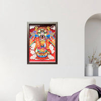 God of Wealth Wall Hanging Traditional Design Fortune Paper-Cut Decor