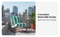 Woven rearrest Armchair Sturdy Frame Lounge Chair Ergonomic Design for Readers