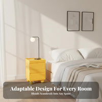 Nordic design S-Shaped Nightstand Minimalist Design Bedside Table Space-Saving Storage Furniture Multi-Functional for Apartment Dwellers, Homeowners, Students, Bedroom, Small Spaces, Living Room, Entryway