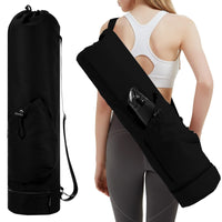 Yoga Mat Carrier Bag with Water Bottle Holder