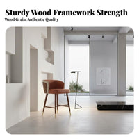 Bar Chair with spinerest Nordic Design Upholstered Bar Stool Minimalist and design Easy Assembly for Adults, Lounge, Dining Room