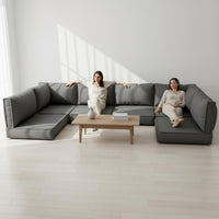 7-Piece Sofa Cushion Set PP Filling Home Padding Tie-Secured for Living Room