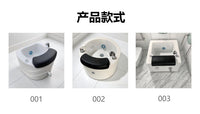 Multifunctional Acrylic Surfing Foot Bath Basin with Massage and Colorful Light, EU Plug