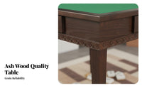 Folding Mahjong Table New Chinese Aesthetic Manual Mahjong Table Foldable Design Sturdy Construction for Families, Dining Room