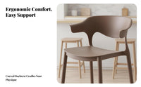spinerest Bar Stool Nordic aesthetic Counter Chair Stackable Minimalist Design for Cafe Owners, Homeowners, Kitchen, Dining Room