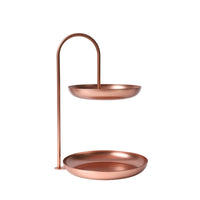 Two-Tier Fruit Stand Versatile Fruit Tray Stand Modern for Living Room