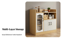Multi-Functional Kitchen Buffet Cabinet Ample Storage Space Modern Tea Cabinet Large Capacity Dining Room Credenza Versatile Use for New Homeowners, Apartment Dwellers, Families, Home