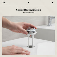 Classic Toilet Tank Flush Button, Universal Coil, Press Lever Material