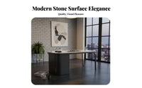 Minimalist Design Table with Integrated Water Dispenser Heat Resistant Home Furniture Multifunctional Design Food-Grade Surface for Tea Enthusiasts, Hosts, Homeowners, Balcony, Living Room, Reception Area, Office