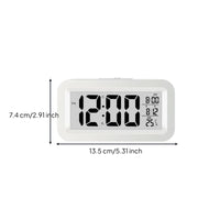 Rechargeable Alarm Timepiece Quiet Temperature Alarm Timepiece Night Light