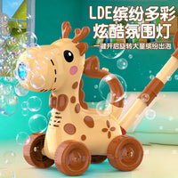 2026 New Bubble Machine Toy for Kids, Handheld Electric Bubble Gun, Automatic Bubble Blower, Push Cart Bubble Machine