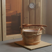 4L Wood Sauna Pail Long-Lasting Spa Equipment Handmade for Steam Room